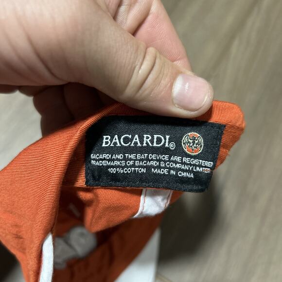 Bacardi Rum 62 NEW Promo Baseball Golf Hat Cap Adjustable Embroidered Orange - Picture 8 of 8